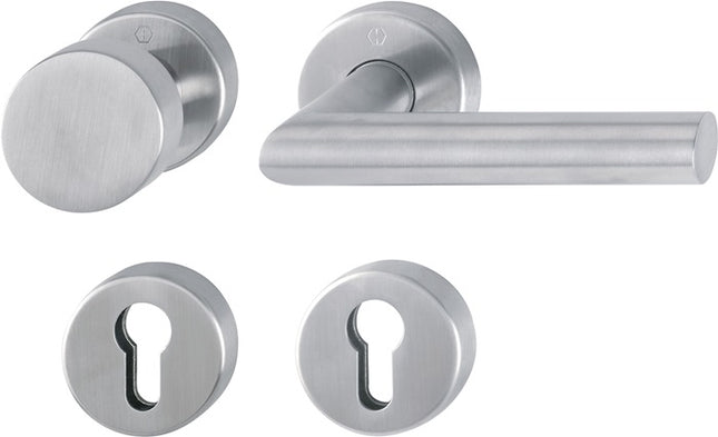 HOPPE Garniture coupe-feu Amsterdam FS-E58/42H/42HS/1400 Acier inoxydable F69 D/K ( 3000203123 )