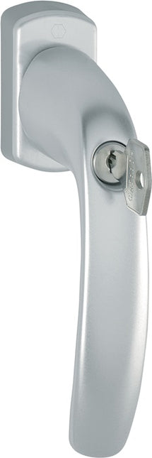 Poignée de fenêtre HOPPE New York 0810S/U10 aluminium F9016 / blanc trafic ( 3000203675 )