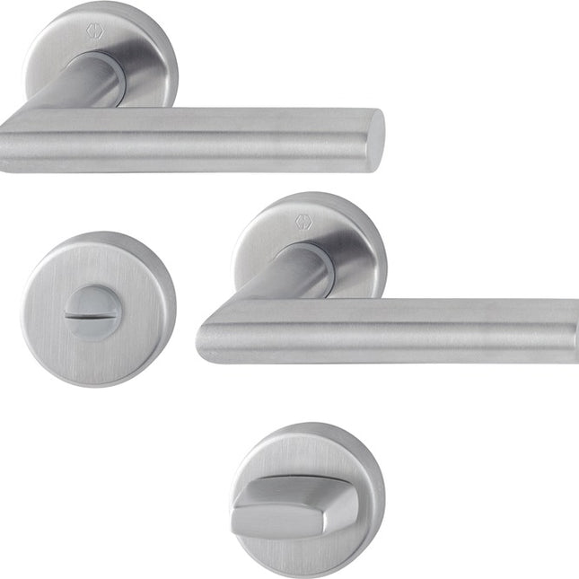 HOPPE Garniture à rosette Amsterdam E1400Z/42KV/42KVS Acier inoxydable F69 ( 3000203002 )