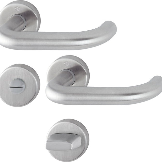 HOPPE Garniture à rosette Paris E138Z/42KV/42KVS Acier inoxydable F69 ( 3000203010 )