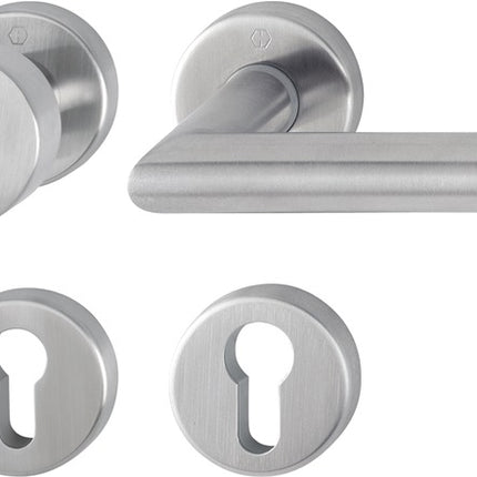 HOPPE Garniture à rosette Amsterdam E58/42KV/42KVS/1400Z Acier inoxydable F69 ( 3000203003 )