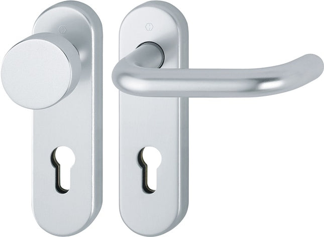 HOPPE Garniture coupe-feu Paris FS-58/353KH/138 aluminium F1 D/K ( 3000251138 )