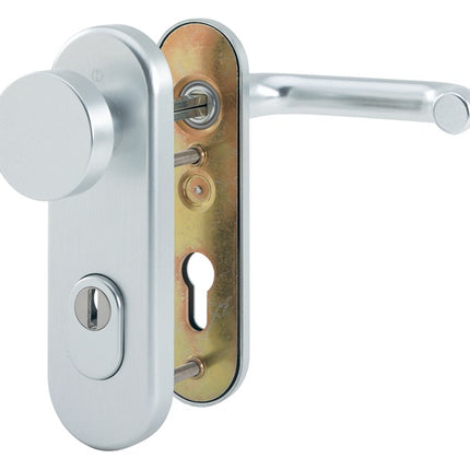 HOPPE Garniture coupe-feu Paris FS-58/3332KZA/353K-1/138F aluminium F1 D/K ( 3000251139 )