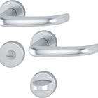 HOPPE Garniture à rosette San Francisco 1301/42KV/42KVS aluminium F1 ( 3000202002 )