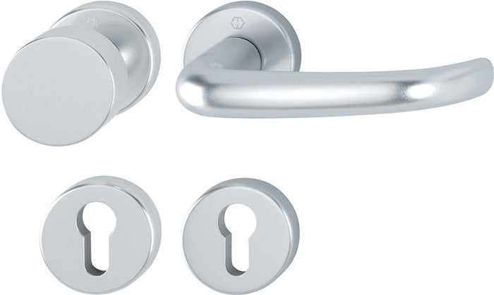 HOPPE Garniture à rosette San Francisco 58/42KV/42KVS/1301 aluminium F1 ( 3000202003 )