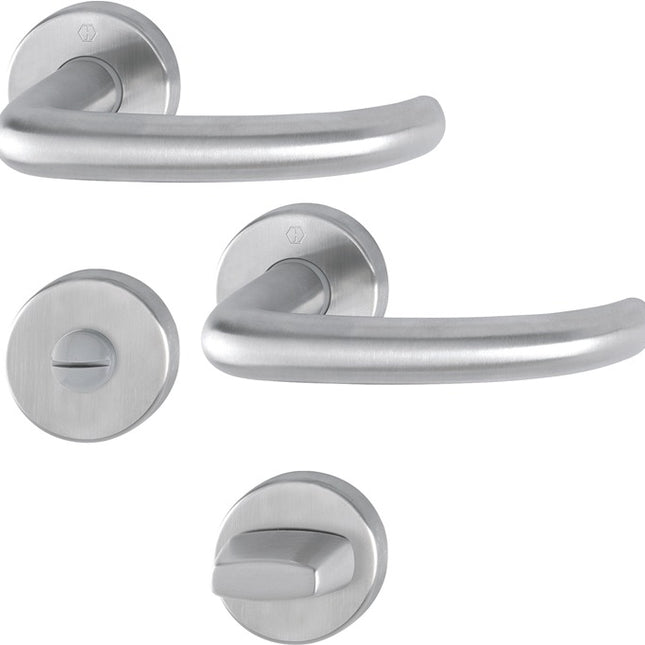 HOPPE Garniture à rosette San Francisco E1301Z/42KV/42KVS Acier inoxydable F69 ( 3000202019 )