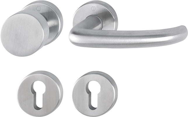 HOPPE Garniture à rosette San Francisco E58/42KV/42KVS/1301Z Acier inoxydable F69 ( 3000202020 )