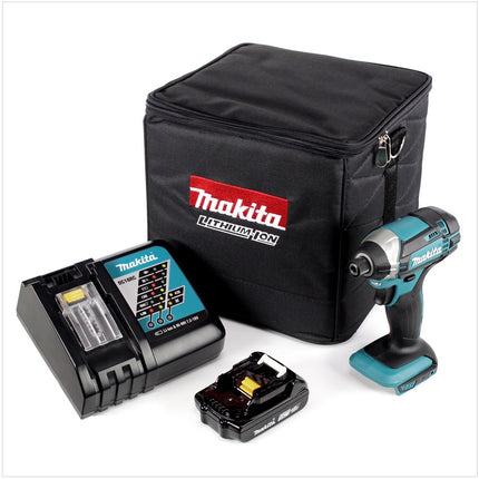Makita DTD 152 RA1 Akku Schlagschrauber 18 V 165 Nm 1/4" + 1x Akku 2,0 Ah + Ladegerät + Tasche - Toolbrothers