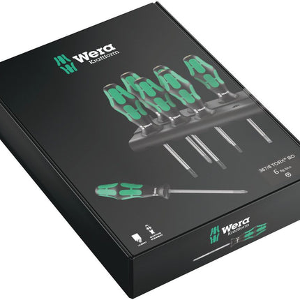 WERA Jeu de tournevis 367/6 TORX BO 6 pièces TORX® avec perçage ( 4000827755 )