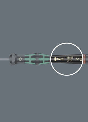 WERA Elektronik-Feinmechanik-Schraubendreher 2035 3 mm Klingenlänge 80 mm ( 4300001755 )