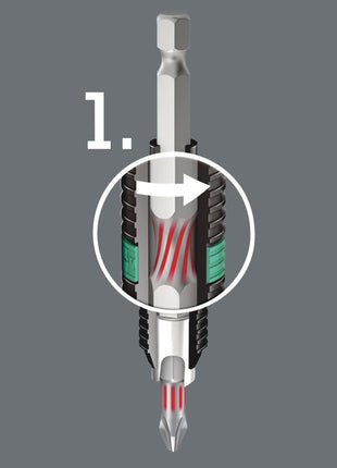 WERA Bit 855/1 BTH 1/4 ″ PZD 1 Länge 25 mm ( 4000829560 )