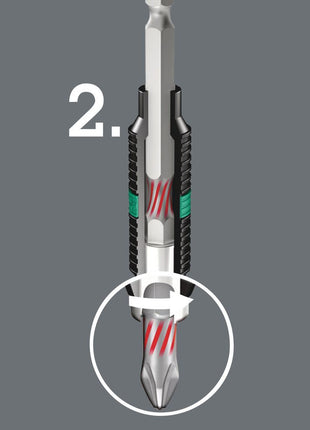 WERA Bit 851/1 BTZ 1/4 ″ PH 2 Długość 25 mm ( 4000829526 )