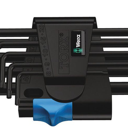 WERA Jeu de clés mâles coudées 967 L 9 pièces T8 - T40 ( 4000825535 )