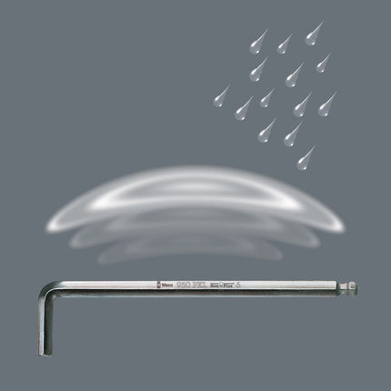 WERA Jeu de clés mâles coudées 950 PKL support en plastique 7 pièces ( 4000825489 )