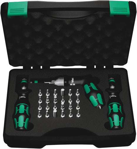 WERA Jeu de tournevis dynamométriques 7440/41/42 27 pièces 0,3-6 Nm ( 4000828021 )