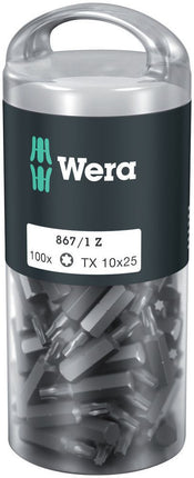 WERA Grand paquet d'embouts 867/1 Z T 10 longueur 25 mm ( 4000822272 )