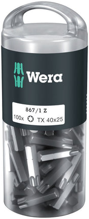 WERA Grand paquet d'embouts 867/1 Z T 40 L. 25 mm ( 4000822274 )