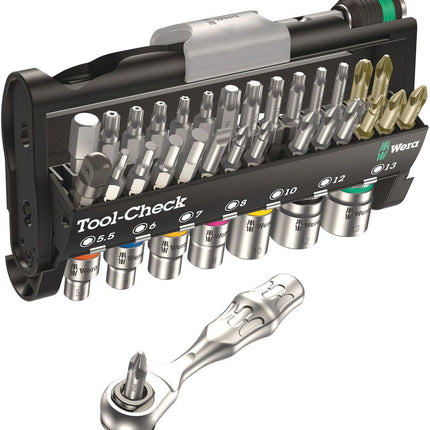 WERA Assortiment de clés à douille/d’embouts Tool-Check 38 pièces ( 4000829697 )