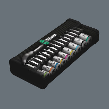 WERA Jeu de clés à douille 8100 SA 7 Zyklop 28 pièces 1/4 po. ( 4000821653 )