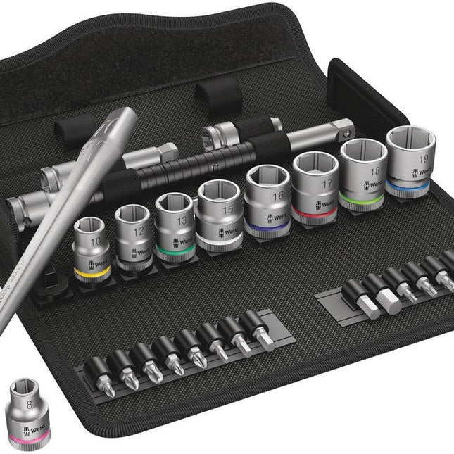 WERA Jeu de clés à douille Zyklop Metal 8100 SB 8 29 pièces 3/8 po. ( 4000821752 )