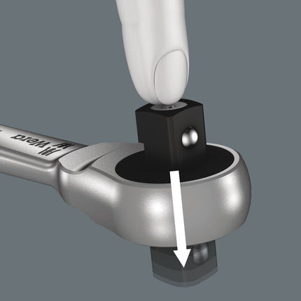 WERA Cliquet réversible Cyclope Metal push 3/8 po. 38 dents ( 4000821538 )