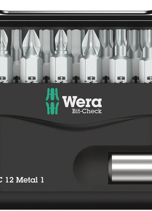 WERA Assortiment d'embouts Bit-Check 12 Metal 1 12 pièces ( 4000829036 )