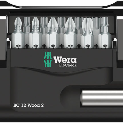 WERA Assortiment d'embouts Bit-Check 12 Wood 2 12 pièces ( 4000829035 )