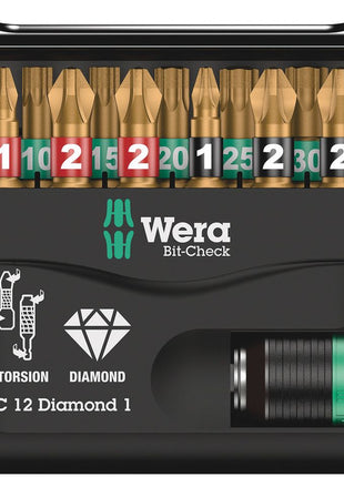 WERA Assortiment d'embouts Bit-Check Diamond 1 12 pièces ( 4000829037 )