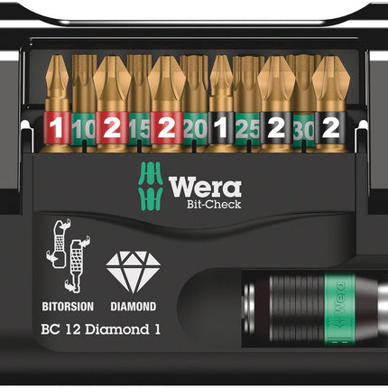 WERA Assortiment d'embouts Bit-Check Diamond 1 12 pièces ( 4000829037 )