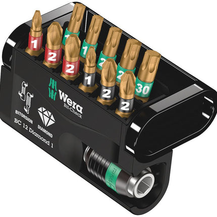 WERA Assortiment d'embouts Bit-Check Diamond 1 12 pièces ( 4000829037 )