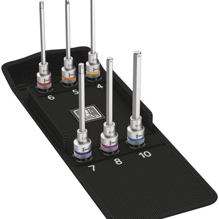 WERA Jeu de clés à douille 8740 C HF 6 pièces ( 8000378062 )