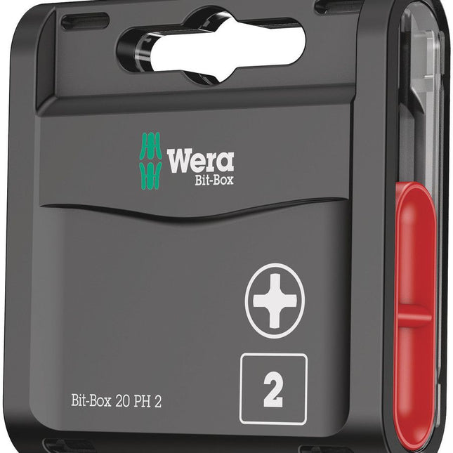 WERA Grand paquet d'embouts  1/4 po. PH 2 longueur 25 mm ( 4000829006 )