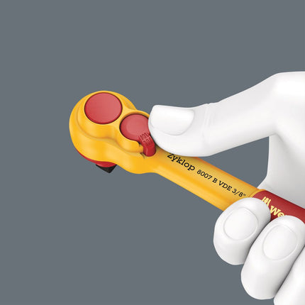 WERA Cliquet réversible à levier 8007 B VDE 3/8 po. 80 dents ( 4000828007 )