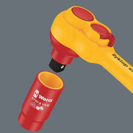 WERA Jeu de clés à douille 8100 SB VDE 1 Zyklop 17 pièces 3/8 po. ( 4000828008 )