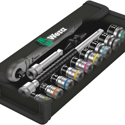 WERA Jeu de clés à douille 8100 SA 12 HF Zyklop 13 pièces 1/4 po. ( 4000821783 )