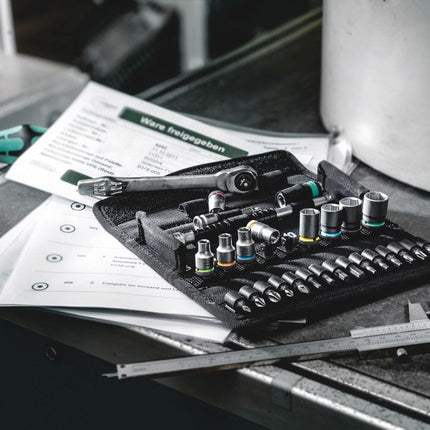 WERA Jeu de clés à douille 8100 SA 12 HF Zyklop 13 pièces 1/4 po. ( 4000821783 )