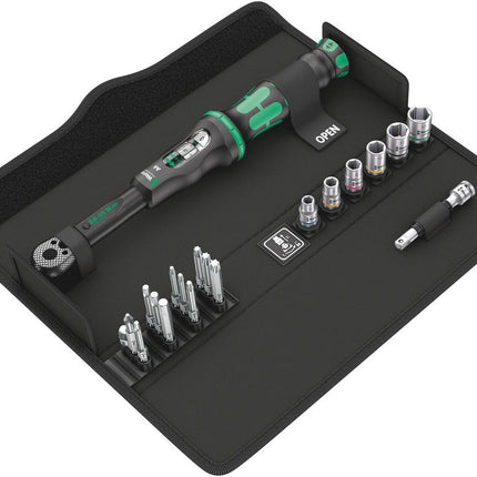 WERA Jeu de clés dynamométriques Click-Torque A 6 Set 1 20 pièces 2,5 - 25 Nm 1/4 ″ ( 4000821935 )