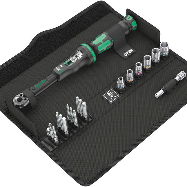 WERA Jeu de clés dynamométriques Click-Torque A 6 Set 1 20 pièces 2,5 - 25 Nm 1/4 ″ ( 4000821935 )