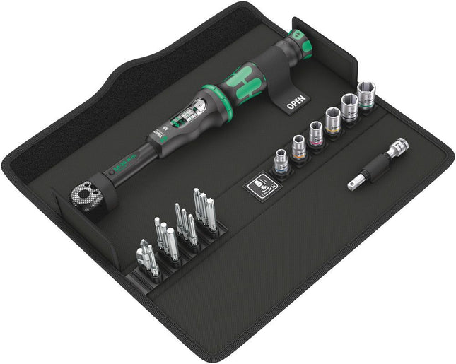WERA Jeu de clés dynamométriques Click-Torque A 6 Set 1 20 pièces 2,5 - 25 Nm 1/4 ″ ( 4000821935 )