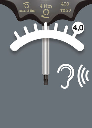WERA Tournevis dynamométrique 400 TX TX 20 4 Nm ( 8000544746 )