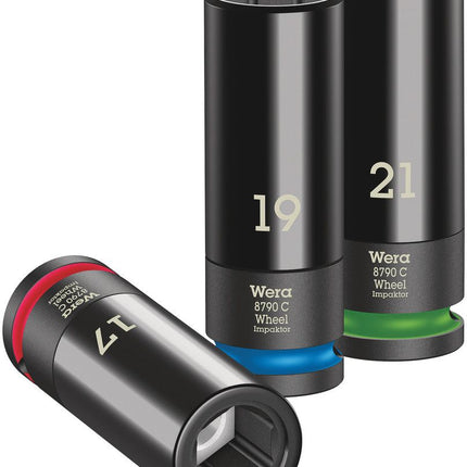 WERA Jeu de clés à douille Wheel Impaktor C Jeu 1 3 pièces 1/2 po. ( 8000653834 )
