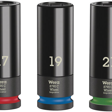 WERA Jeu de clés à douille Wheel Impaktor C Jeu 1 3 pièces 1/2 po. ( 8000653834 )