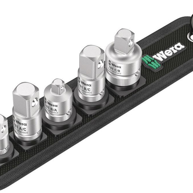 WERA Jeu d'adaptateurs 781/5 Set 5 pièces avec support ( 8000907877 )