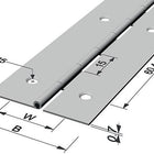 PG Charnière à tige Largeur de charnière ouverte 32 mm Épaisseur du matériau 0,7 mm ( 3000272008 )