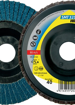 Disque dentelé KLINGSPOR SMT 325 Extra Ø 125 mm grain 80 droit (4000842818)