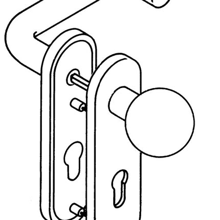 Garniture coupe-feu HEWI 111R13.113 plastique 90 D/K ( 3000204165 )