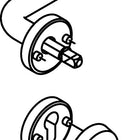 HEWI Demi-garniture 111XAH22.130 Acier inox XA ( 8000263039 )