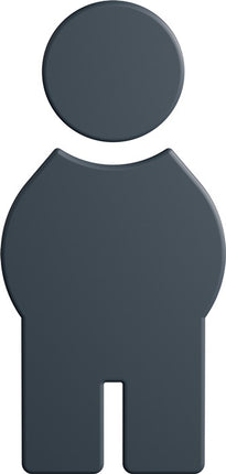 HEWI Symbol Mann 801.91B010 polyamide couleur n° 92 ( 8000645315 )