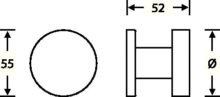 FSB Bouton de porte 23 0829 0005 acier inoxydable 6204 ( 3311302033 )