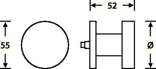 FSB Türknopf 23 0829 0005 Aluminium 0105 ( 3311102134 )